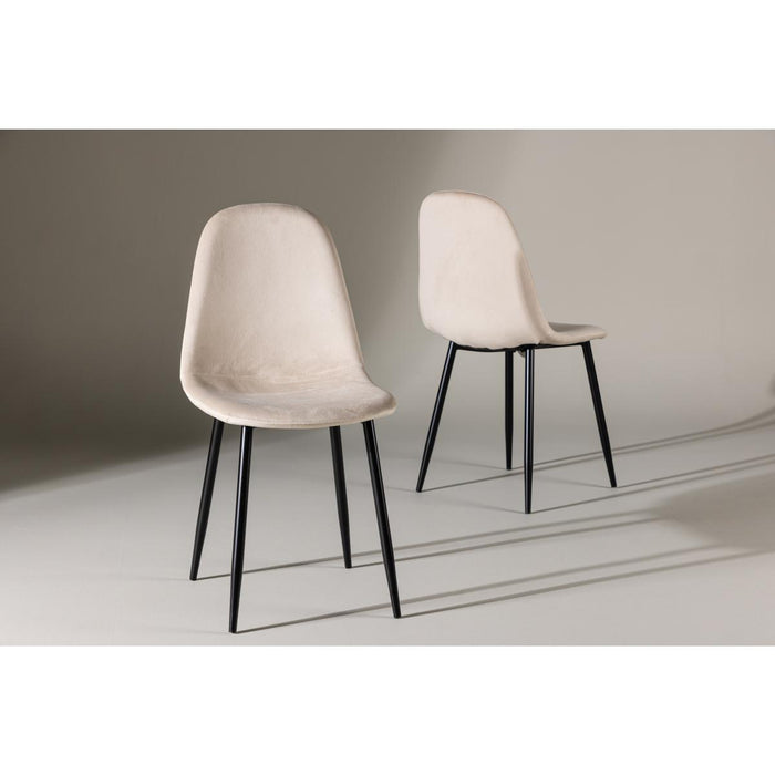 Svea - Selo eetkamerstoel - velvet - beige