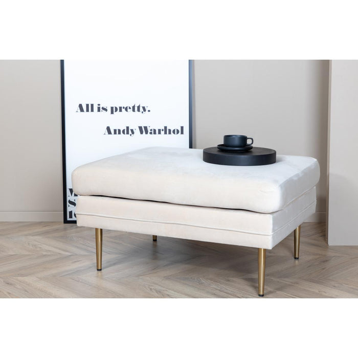 Svea - Tess hocker - velvet - beige