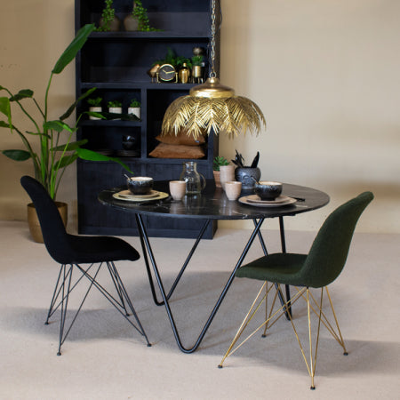 Giga Meubel - Stoel Teddy Groen - Set Van 2 - 44x45x82,5 - Jamie luxe