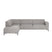 by fonQ Loft Hoekbank Links - Chenille Melange - Grijs