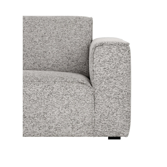 by fonQ Loft Hoekbank Links - Chenille Melange - Grijs