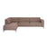 by fonQ Loft Hoekbank Links - Chenille Melange - Blush