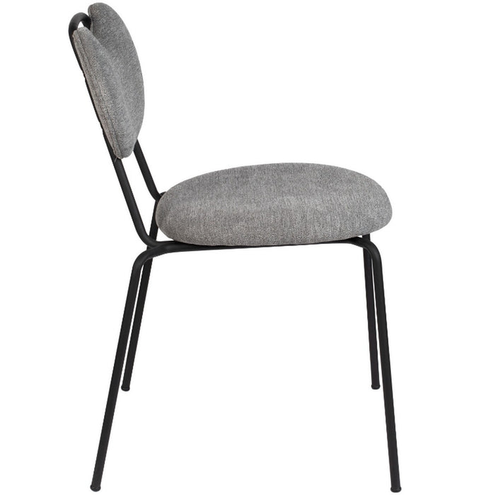Puur - Askim eetkamerstoel stof grijs
