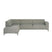 by fonQ Loft Hoekbank Links - Chenille Melange - Mintgroen
