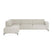 by fonQ Loft Hoekbank Links - Chenille Melange - Ecru