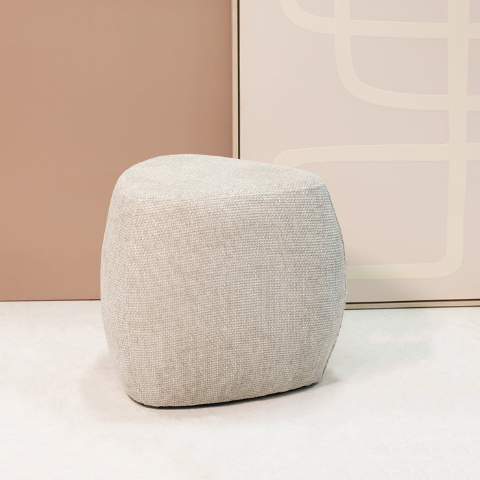 Giga Meubel - Poef Stof|Textiel Beige - 46x46x43cm - Josip