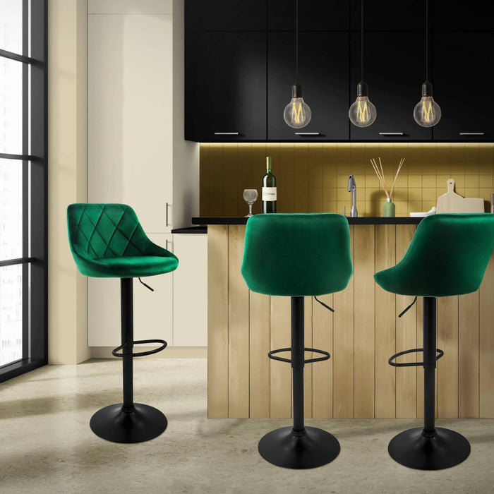 ML-Design Barkruk Elia velvet set van 4