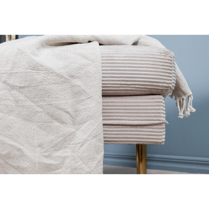 Svea - Tess hocker - rib - beige