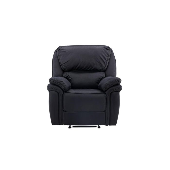 Svea - Kazo verstelbare fauteuil - lederlook - zwart