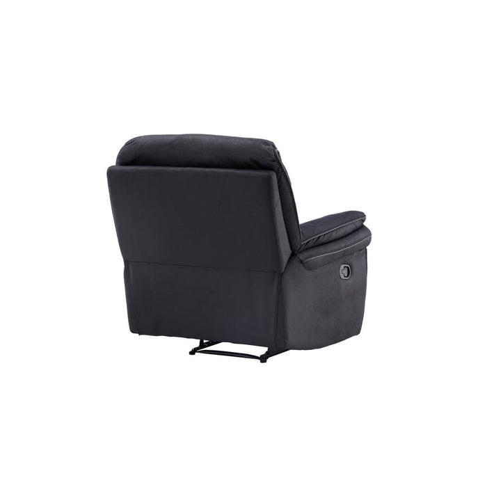 Svea - Kazo verstelbare fauteuil - lederlook - zwart