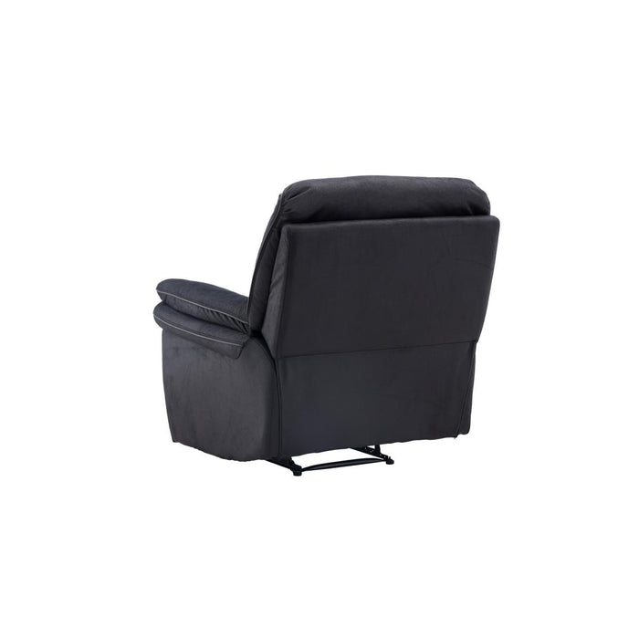 Svea - Kazo verstelbare fauteuil - lederlook - zwart