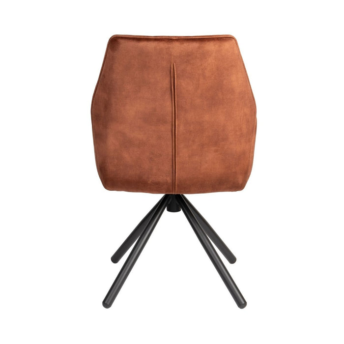 Puur - Carmen eetkamerstoel - roestbruin