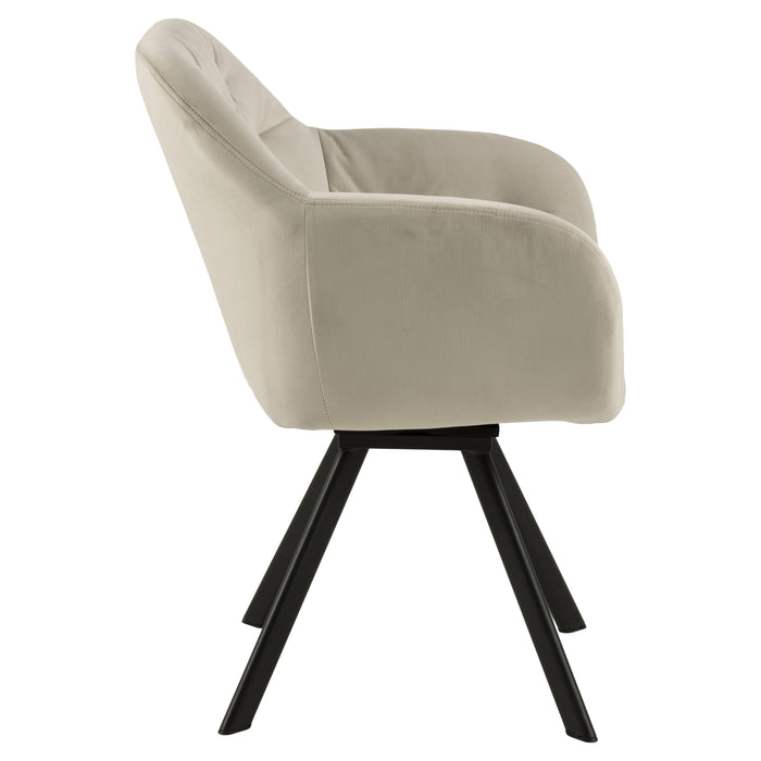 Giga Living - Eetkamerstoel - Zand - Stof - Lida