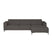 by fonQ Loft Hoekbank met Chaise Longue Rechts - Chenille - Antraciet