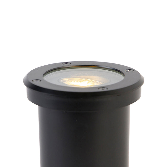 QAZQA Moderne buiten grondspot zwart verstelbaar IP65 - Delux