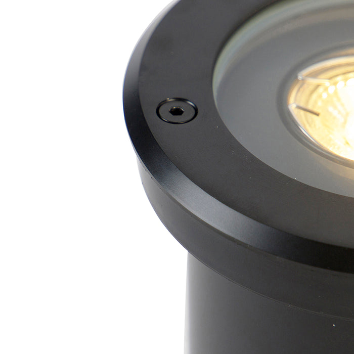 QAZQA Moderne buiten grondspot zwart verstelbaar IP65 - Delux