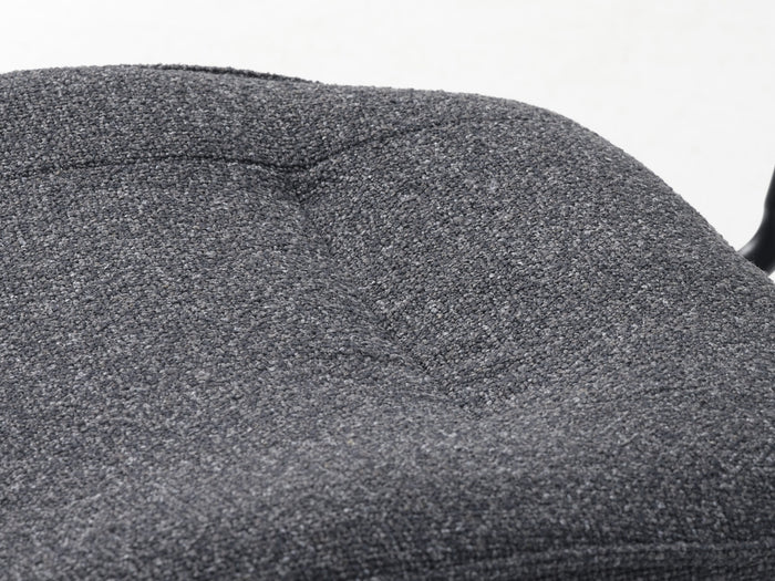 Giga Living - Eetkamerstoel Zonder Armleuning - Donkergrijs Stof - Buffalo - Set van 2