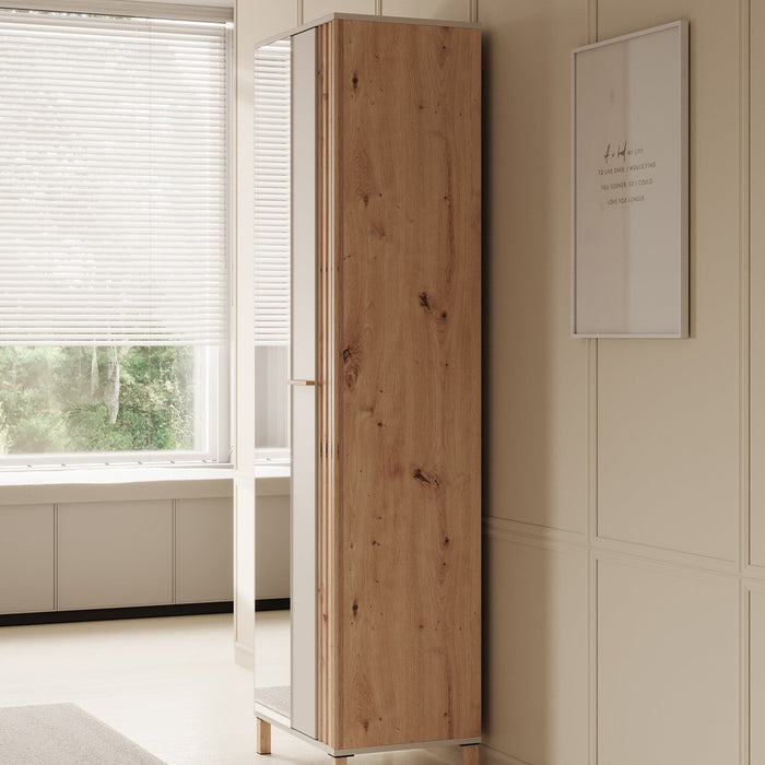 Meubella - Halkast Bahia - Beige - 60 cm - Met spiegel