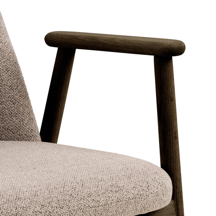 Giga Living - Eetkamerstoel - Beige - Stof - Zithoogte 49cm - Leonie - Set van 2