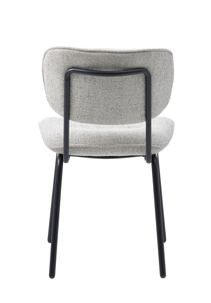 Giga Living - Eetkamerstoel Zonder Armleuning - Off White Stof - Buffalo - Set van 2