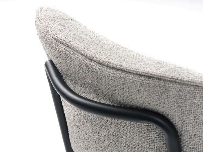 Giga Living - Eetkamerstoel Zonder Armleuning - Off White Stof - Buffalo - Set van 2