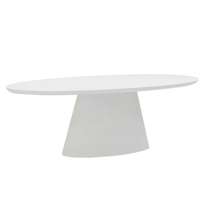 Giga Meubel - Eettafel Ovaal 300cm - Wit Eco Composiet - Cleo