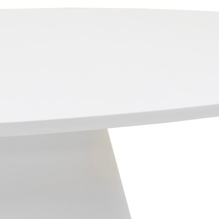 Giga Meubel - Eettafel Ovaal 300cm - Wit Eco Composiet - Cleo