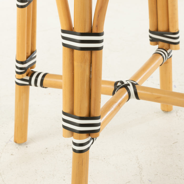 J-Line barkruk Live - rotan|kunststof - naturel|zwart