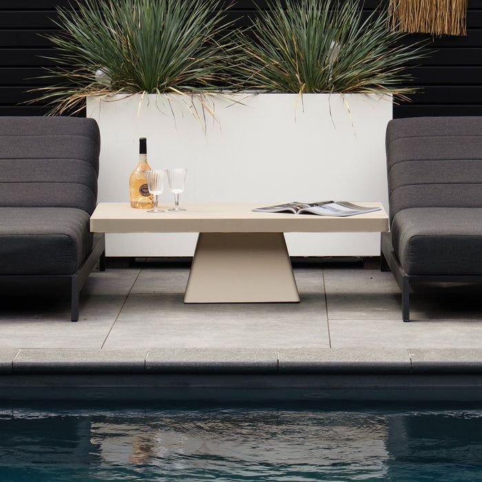 Giga Meubel - Loungetafel Rechthoek 130cm - Beige Eco Composiet - Avia