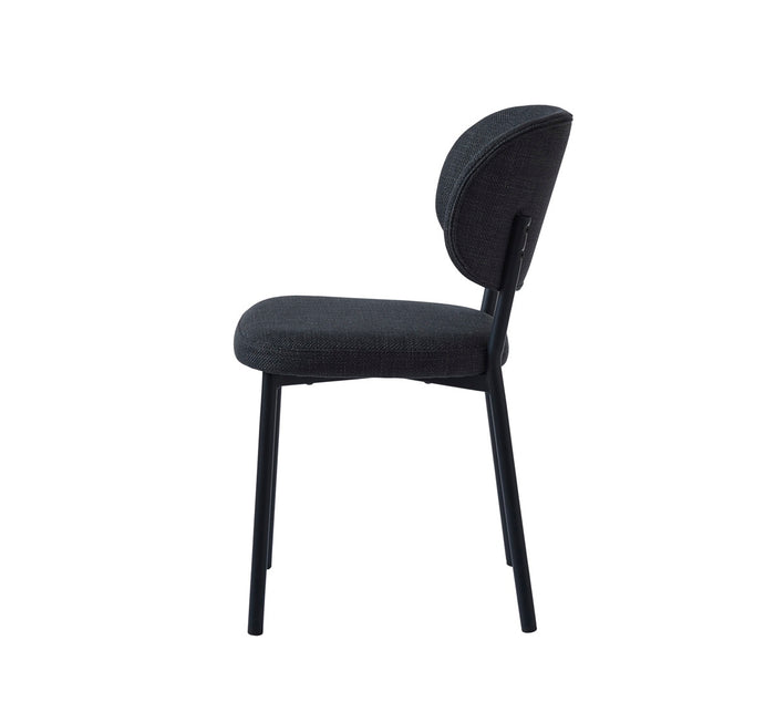 Giga Living - Eetkamerstoel Donkergrijs Stof - Fowler - Set van 2