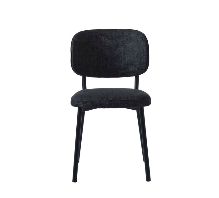 Giga Living - Eetkamerstoel Donkergrijs Stof - Fowler - Set van 2