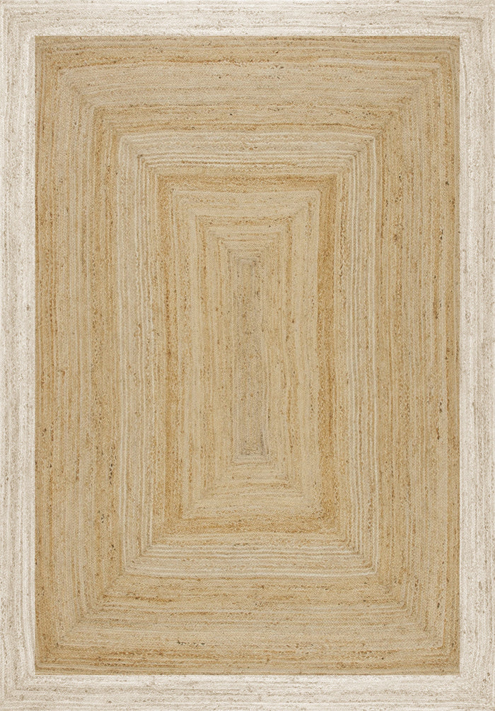 Mrcarpet Jute vloerkleed Rechthoek naturel|wit 160x230cm