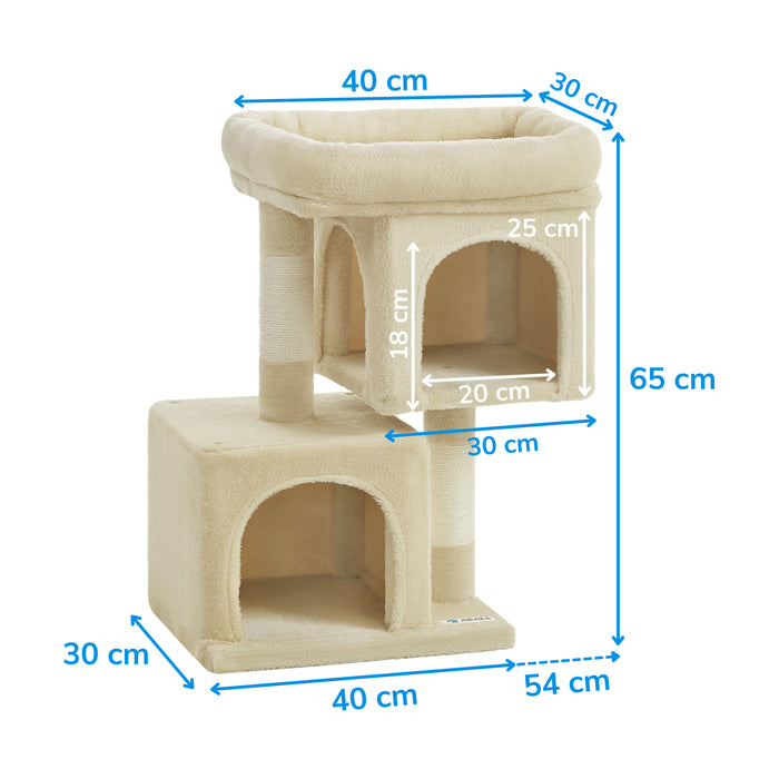 ACAZA Krabpaal - Krabpaal voor Katten - Beige - 65 cm hoog