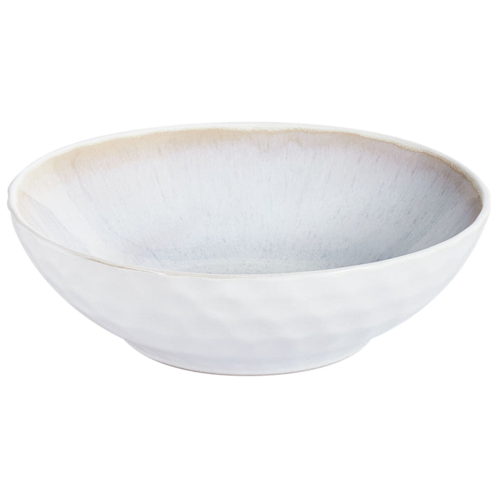 Beliani - SESAME - Diepe borden set van 8 - Lichtgrijs - Steengoed