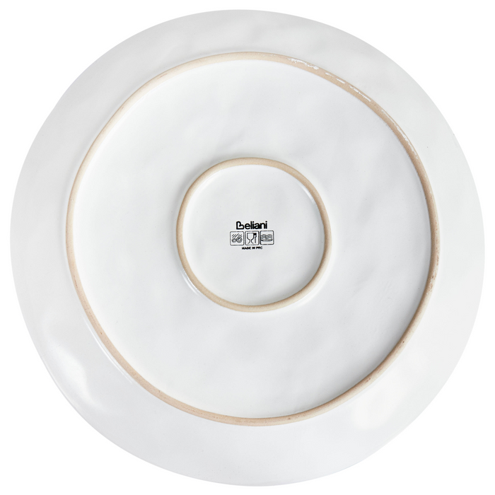 Beliani - SESAME - Dinerborden set van 8 - Lichtgrijs - Steengoed