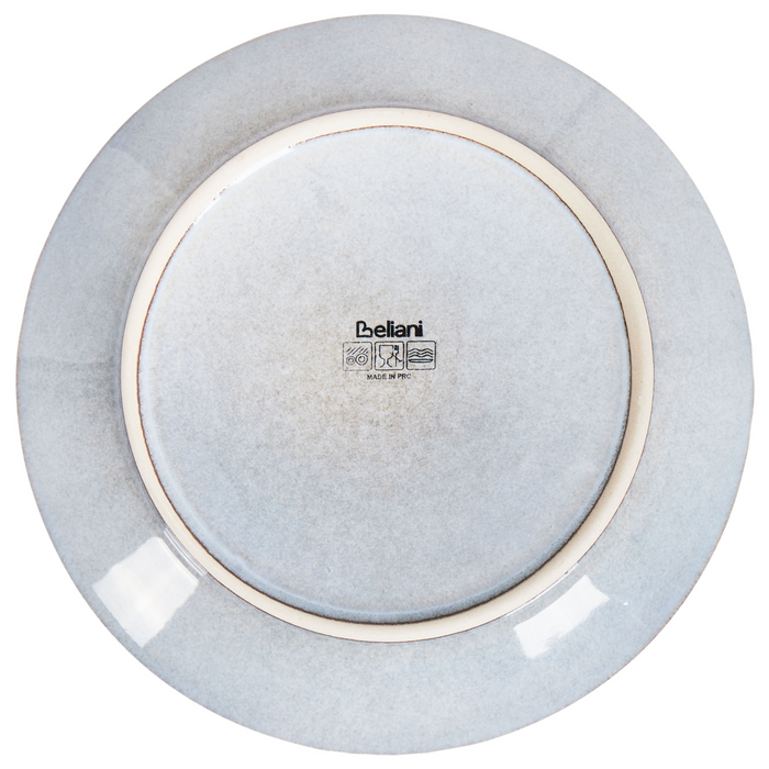 Beliani - JUNIPER - Bijzetborden set van 8 - Lichtblauw - Steengoed