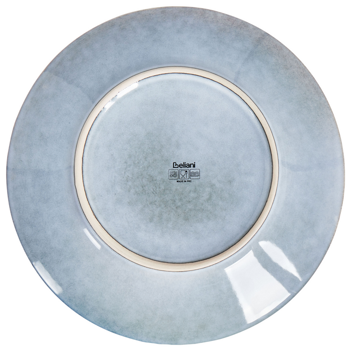 Beliani - JUNIPER - Dinerborden set van 8 - Lichtblauw - Steengoed