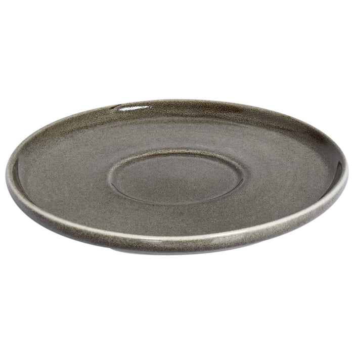 Beliani - COSTMARY - Kop en schotel set van 8 - Grijs - Steengoed