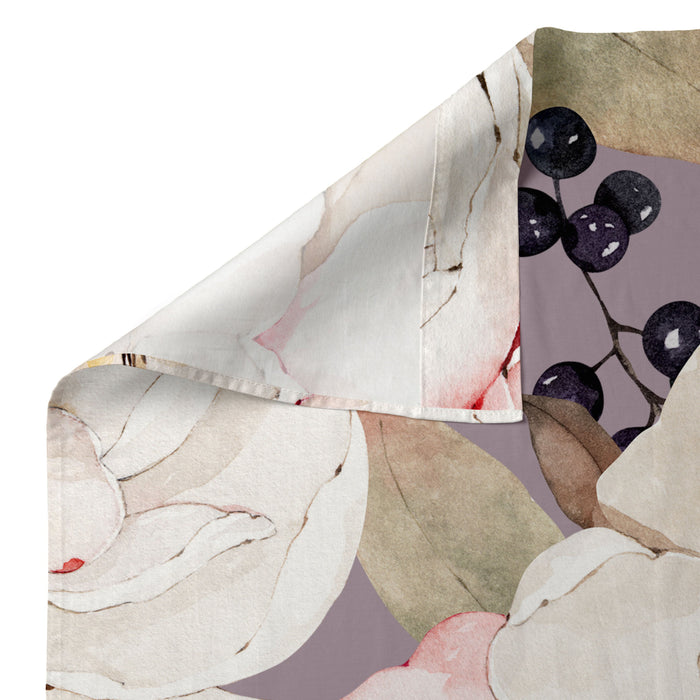 White peonies Laken Set 105x200 cm Happyfriday, Veelkleurig, 100% katoen, de kwaliteit van 200 TC