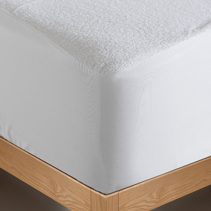 Rizo katoen Waterdichte matrasbeschermer Basic Kids, Wit, 100% Katoen (basisstof) Polyurethaan (coating) 100% Polyester (rok), de kwaliteit van