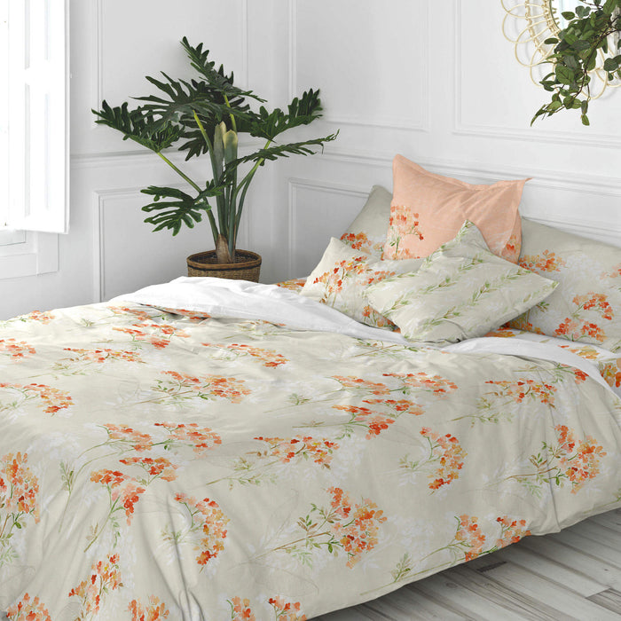 Riomaggiore Kussenhoes 50x50 + 50x30 cm Happyfriday, Veelkleurig, 100% katoen, de kwaliteit van 150 hilos