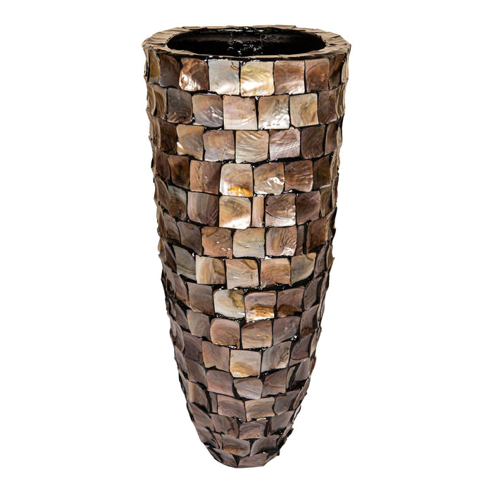 PTMD Bloempot Daven - 42x28x61 cm - Polyester - Brons