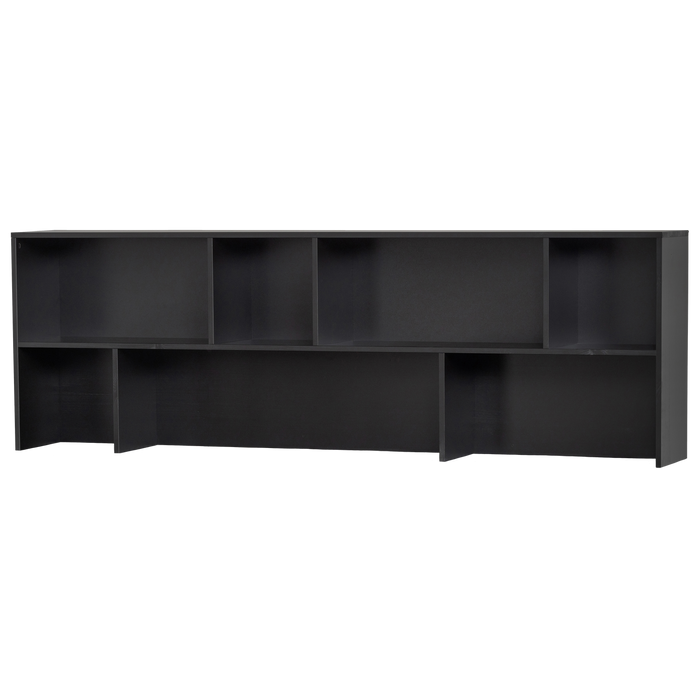 WOOOD New Gravure Opzetkast B 200 cm - Grenen - Zwart