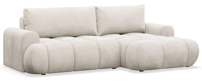NADUVI Collection Hoekslaapbank Eden rechts bouclé