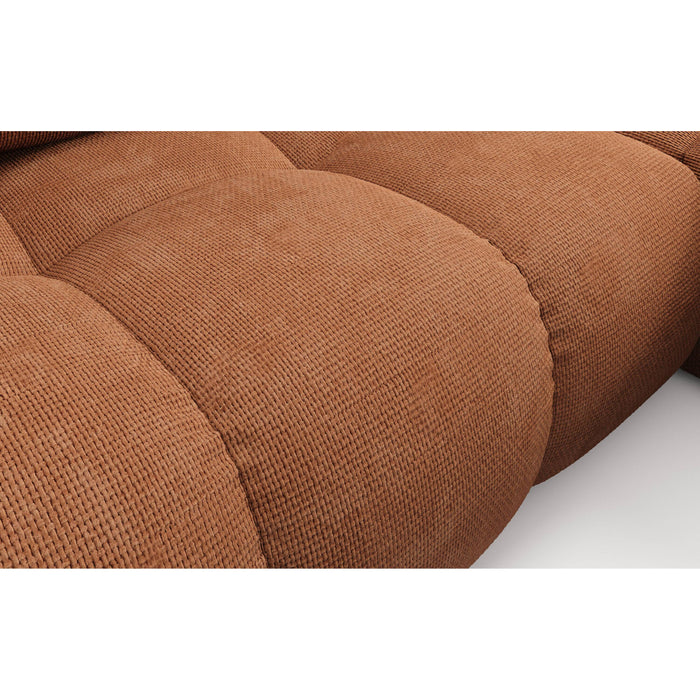 by fonQ Charme Hoekbank Rechts met Slaapfunctie - Chenille - Terra