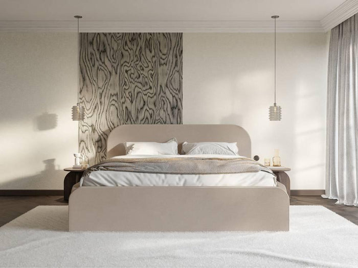 NADUVI Collection Bedframe Carina 180 x 200 met opbergvak fluweel