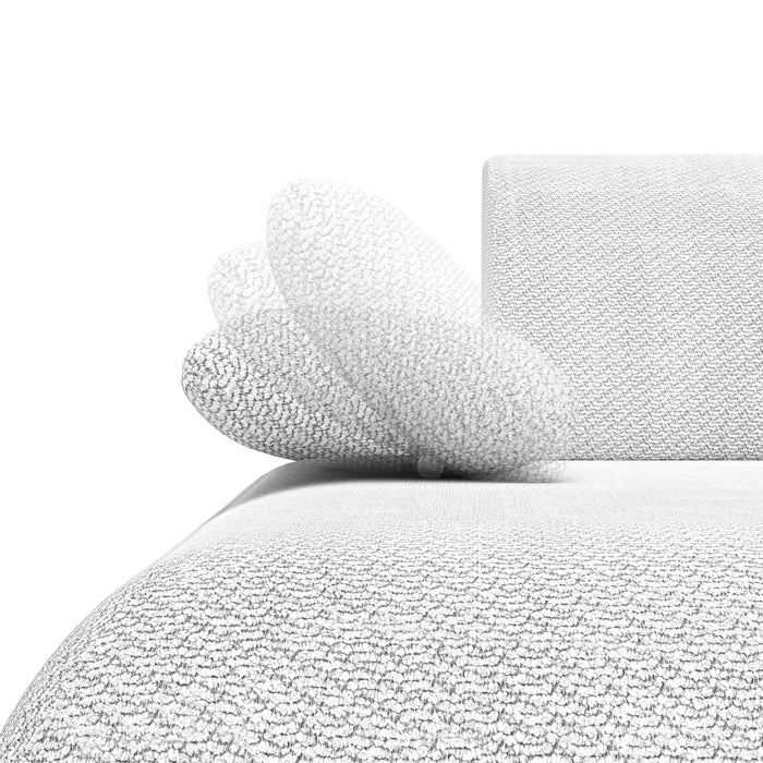 by fonQ Wisp Hoekbank met Chaise Longue Links met Slaapfunctie - Chenille - Marineblauw