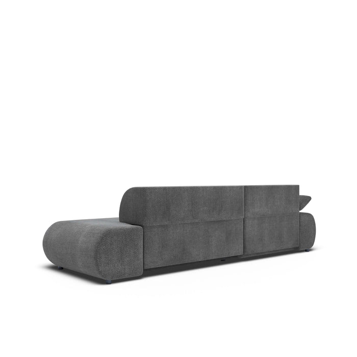 by fonQ Wisp Hoekbank met Chaise Longue Links met Slaapfunctie - Chenille - Antraciet