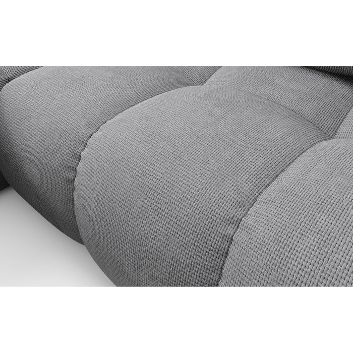 by fonQ Charme Hoekbank Links met Slaapfunctie - Chenille - Donkergrijs