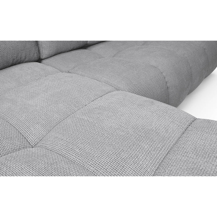 by fonQ Charme Hoekbank Links met Slaapfunctie - Chenille - Donkergrijs